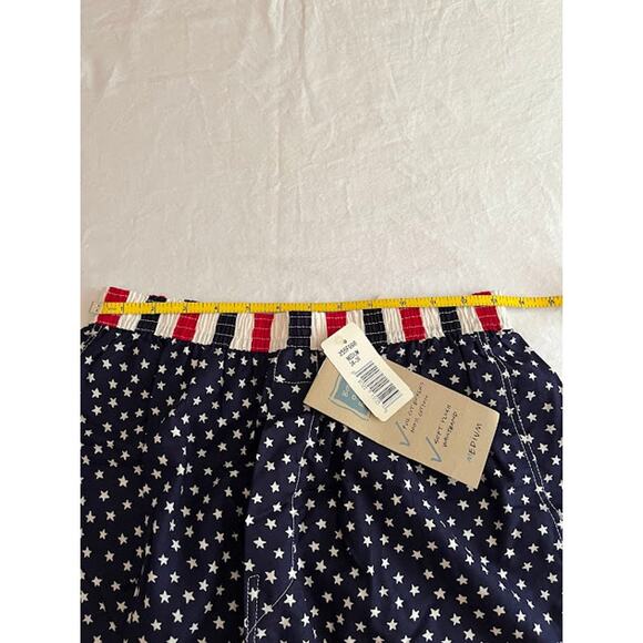 New Bottoms Out Boxers Size Medium 34-36 Red White Blue Stars - Picture 3 of 7
